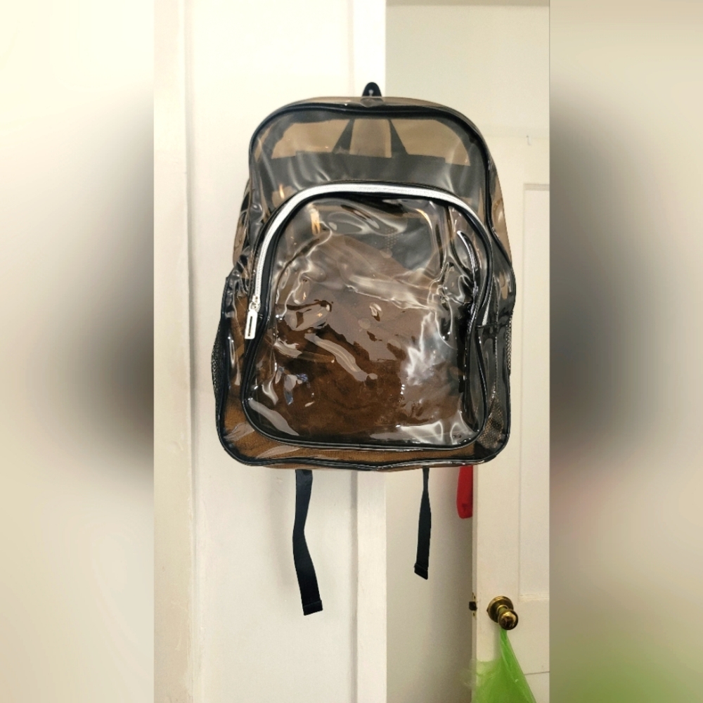 HEEYA Clear Backpack Heavy Duty Transparent Backpack for Security, Sports, Work,